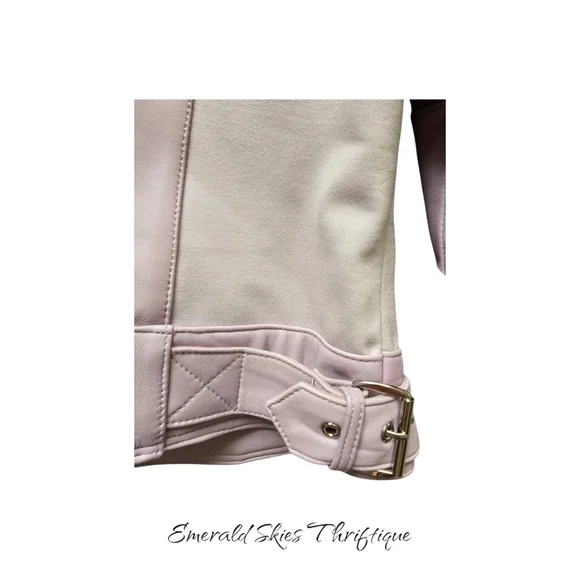 MICHAEL Michael Kors Lavender Leather Jacket - Picture 6 of 10